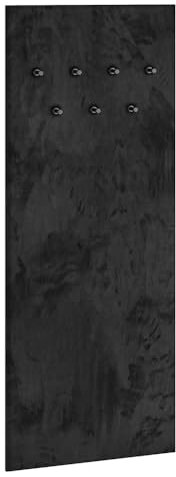 Lomadox Flur Garderoben Dielen Paneel Flurpaneel Garderobenpaneel gepolstert in schwarz