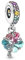 Rimgoris Argento 925 Charm per donna Bracciali Collana Albero di famiglia gemme colorate Dangle Charm Gift