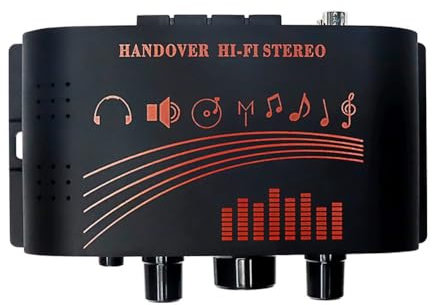 Ficher 53CC Stereo Amplifier Home Stereo 20Wx2 Power Amplifier 2 Channel Stereo Component for Passive Speakers