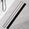 Duschrinne 60 cm, Edelstahl Schwarz Ablaufrinne Komplettset Extra flache befliesbare Duschrinne mit Haarsieb, Geruchsstop und 360° Drehbar Siphon
