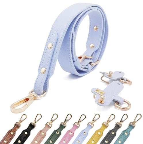 Pelle PU B Ledertaschenriemen Taschengurte für Kleine Taschen Leder Schulterriemen Tragegurte Tragegurt für Longchamp Goldener Hardware Bag Strap Hellviolett