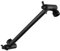 JINYOMFLY 28.7cm Shower Extension Arm, Shower Head Extender, Wall Mounted Brass Shower Arm Extender, Black