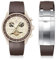 Uhrenarmband für Moonswatch, zuschneidbar, keine Lücken, Silikonband für Omega X Swatch Speedmaster Moonswatch 20 mm weiche gebogenes Ersatzband für Swatch Omega, Herren und Damen (Braun)