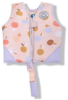 Swim Essentials | Chaleco de Natación Infantil 3-6 Años Neopreno Homologado | Chaleco Flotador Niño y Niña con Estampado de Frutas | Chaleco Salvavidas Seguridad Acuática Piscina y Playa