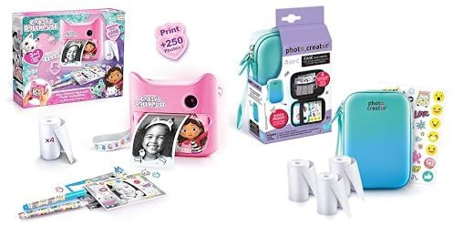 Canal Toys - Photo Creator GAB 005- Gabby, 12 MP Sofortbildkamera und CLK 012- Schutzhülle für Digitale Sofortbildkamera, Aufbewahrungstasche für Sofortbildkamera