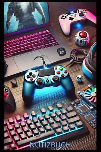 Notizbuch für Zocker & Gamer, Geschenkidee, Geschenk für kleine & große Jungs / Männer / Erwachsene / Frauen / Mädels: Zocker Accessoires, Gadgets, ... Notebook, Journal, Planer, Deko, Essentials