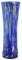 Millefiori Vase en verre de Murano fait main Bleu 19 cm