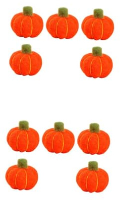STOBOK 2 Sätze Filz Aus Kürbiswolle Kürbisanhänger Aus Filz Kürbisgirlande Selber Machen Pumpkin Decor Handgemachte Dekoration Weihnachtsdeko Kranz DIY Liefert Wollfilz Orange 5 Stück * 2