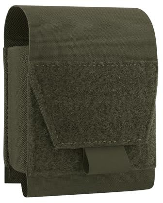 KRYDEX Gear Handschellentasche, MOLLE Handschellen Holster Handschellen Halter für Dienstgürtel, MOLLE-Weste, Strafverfolgung (Ranger Grün)