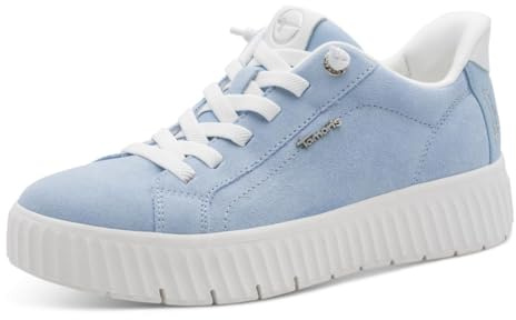 Tamaris Comfort Damen Step IN Leder Sneaker flach zum Schlupfen Wide Fit