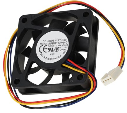 eMagTech Ventilador de Refrigeración PWM de 4 Pines 12 V CC 0,36 A AFB0612VHC 60 X 15 Mm Apto para Enrutadores Conmutadores Y Equipos de Fibra óptica