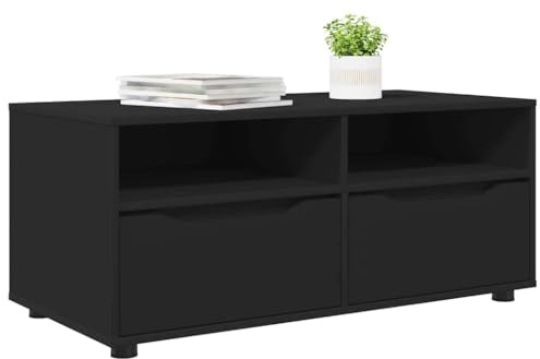vidaXL TV-Schränk 100 x 48 x 43 cm Schwarz Holzwerkstoff