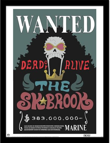 Pyramid International One Piece (Brook Wanted Poster) Collector Print 40cm x 30cm Collector Print, Officially Licensed Wall Art, Premium Decorative Artwork for Fans & Collectors