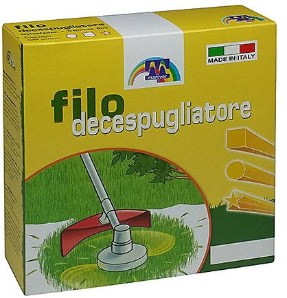 Maniver Filo per decespugliatore quadro, diametro 2,0 x 100 mt