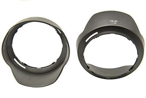 Protastic Lot de 2 Pare-Soleil de Rechange HB-53 HB53 pour Objectif Nikon 24-120 mm F/4 Ed VR