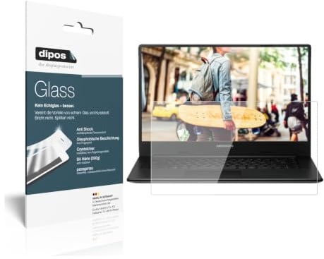 dipos 2x Displayschutzfolie 9H klar für Medion Akoya E6246 Notebook | Bricht und splittert nicht, kein Echtglas, Anti-Shock, passt perfekt, kratzfest, blasenfrei, hüllenfreundlich, selbstklebend