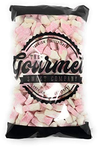 Dusted Strawberry Milkshake Bottles 1kg Share Bag by The Gourmet Sweet Company