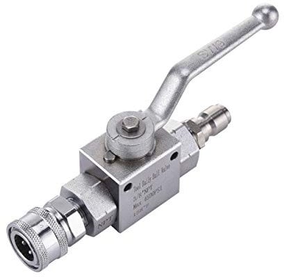 Tool Daily Hochdruckreiniger-Kugelhahn-Set, 3/20.3 cm Schnellanschluss für Hochdruckreiniger-Schlauch, 4500 PSI