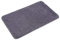 PANA® Flauschiger Badvorleger (60x100 cm) • Hochflor Badteppich aus weichen Mikrofasern • rutschfest & waschbar • Duschvorleger, Badematte, Badezimmerteppich groß • Farbe: Grau