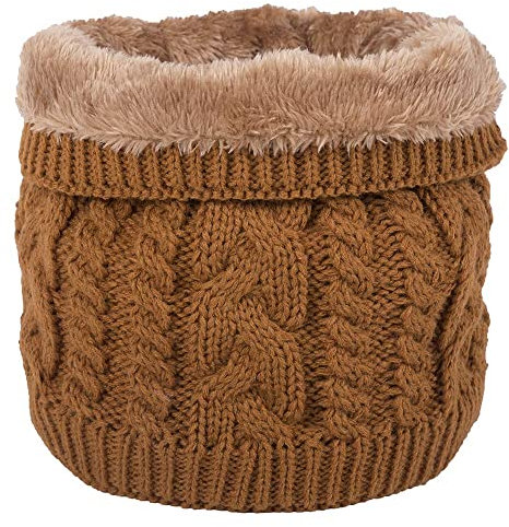 CheChury Halswärmer Fleece Nackenwärmer Loop Schal Damen Herren Winter Schlauchschal Rundschal Herren Loopshal Mit Pelz Wolle Schals Warme Schal