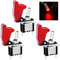 Taiss/3 Stück Kippschalter 12V 20A Rote LED SPST EIN/AUS Wippschalter 3Pin beleuchtet mit roter wasserdichter Sicherheitsabdeckung ASW-07D-R+MZ