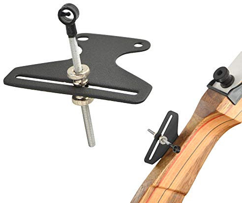 ZSHJGJR Bogenvisier für Recurvebögen Rostfreier Stahl Bow Sight Bogen Anblick Jagdvisier 1 Pin Bogen Visier für Bogenzubehör (Schwarz)