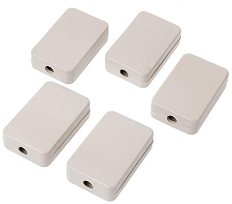 LLLucky 5 STK. 55x35x15mm DIY Gehäuse Instrumentenkoffer Kunststoff Elektronische Projektbox Weiß