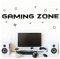 Little Deco Wandtattoo Kinderzimmer Gaming Zone for The Players I 55 x 20 cm (BxH) I Wandaufkleber Jugendzimmer Sticker Junge Flur Wandsticker Kinder Aufkleber W5599