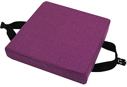 SWD TWTH Stuhlkissen, rutschfest, waschbar, quadratisch, für Hocker, Garten, drinnen und draußen, 30 x 30 x 5 cm, Violett