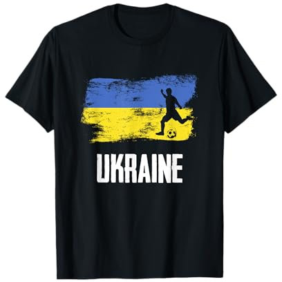 Ukraine Flag Jersey Ukrainian Soccer Team Ukrainian T-Shirt
