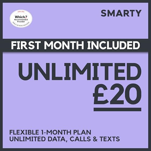 SMARTY UNLIMITED Pre-loaded Pay As You Go SIM