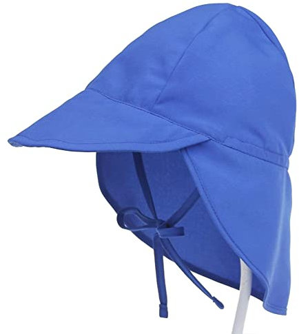FedMois Cappellino da Spiaggia Cappello da Sole con Visiera Bimbi Bambini, Blu, 2-5 Anni