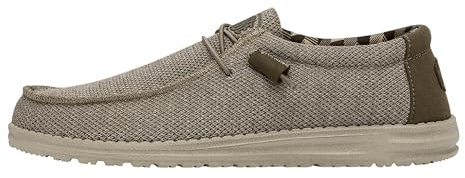 HEYDUDE Wally Sox Herren - Slip on Schuhe - Mokassin Stil, Beige, 48