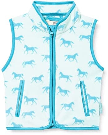 Playshoes Fleece Weste Unisex Kinder Outdoor-Oberteil, Pferde, 140