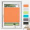 TFSKY Plissee Klemmfix ohne Bohren Orange B90 x H120 cm, Plisseerollo Jalousie Lichtdurchlässig Faltrollo Easyfix Sonnenschutz und Sichtschutz für Fenster & Tür