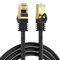 Qxcynsef Outdoor Cat 6 Ethernet Cable 60M,Cat6 Internet LAN RJ45 Shielded-550-Mhz Waterproof Direct Burial Network Cable (Black, 60M)