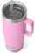YETI Rambler Trinkbecher mit Henkel und Strohhalm-Deckel, Reisebecher, Wasserbecher, vakuumisolierter Becher mit Griff, Edelstahl, 750 ml, Power Pink