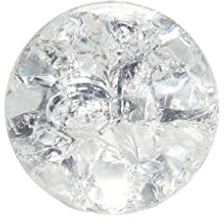 lmoikesz Crystal Crack Ball Glass Water Fountain DIY Decoration Bonsai Living Room Photography Props Fortune Accessories, 3cm ice crack ball