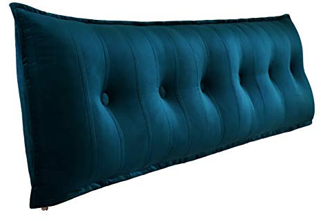 Johnear Rückenkissen für Sofa Rückenlehne Bett Lesekissen, Bücherkissen Großes Lendenkissen Kopfteil Bett Kopfkissen Wandkissen Beinkissen (Dunkelblau,200x8x50cm)