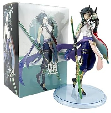 REOZIGN Genshin Impact Figuren, Xiao Figurinen-Statue 18 cm / 7 Zoll humanoides Spielzeug Xiao Anime Spielmodell Figuren Spielzeug Sammlung Dekoration Geschenke