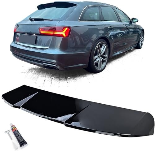 Performance Heckspoiler Schwarz Glanz für Audi A6 C7 4G 11-18 Avant