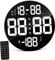 LIFKOME Digitaluhr Hängende Uhr Große Digitale Wanduhr Uhr Mit Großem Display Wanduhr Mit Datum Led-digitalalarm Uhr Für Schlafzimmer Standuhr Große Wanduhr Verschieden Plastik
