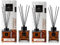 Lady Venezia Raumduft Diffuser - Sandelholz und Amber - 2x100 ml - Diffuser mit Stäbchen - Made in Italy