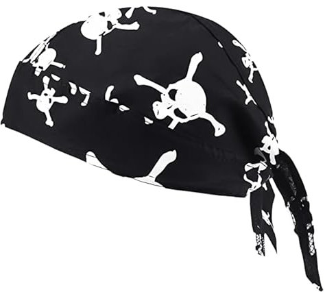 DHSBGWSX 1 Stück Radmütze, Outdoor-Sport-Elastische Mütze, Personalisierte Kopfmütze, Laufkopfmütze, Piraten-Bandana, Totenkopf-Bandana, Geeignet Für Outdoor-Radfahren, Laufen, Wandern