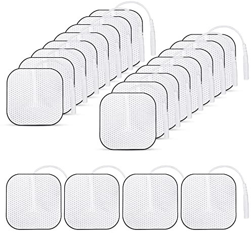 Tens Electrodes Pads - 20PCS 40X40mm Self Adhesive Reusable Electrodes Pads for Tens Acupuncture Digital Machine Massager Electrotherapy Tens Pads for Tens Machine
