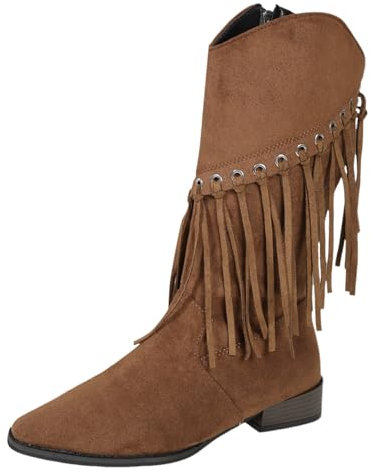 Stivali con Tacco Stivali Donna Cowboy Anfibi Donna Stivaletti Donna Neri Bassi Stivaletti Estivi Donna Traforati Stivali Alti con Tacco Bianchi Cowboy Boots con Tacco Grosso