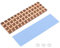 ZDE M.2 SSD Kühlkörper 70x20x2.5mm mit wärmeleitender Klebefolie für PC Laptop Raspberry Pi M.2 2280 SSD NVMe LED-Verstärker Kühlung