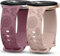 TOYOUTHS 2 Stück Floral Gravierte Armband Kompatibel mit Google Pixel Watch 3 41mm/2/1 Damen, Weich Silikon Löwenzahn Sport Armband, Milchtee/Rauch Violett