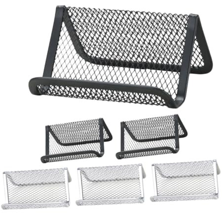 Gadpiparty 6stücke Metall Mesh Visitenkartenhalter Stand Für Schreibtisch Büro Visitenkarten Organizer