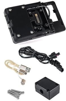 HHRDYY Navigator Mount Charger GPS Navigation Bracket Mobile Phone Holder For B&MW R1250GS ADV R1200GS F850GS F750GS F700GS F800GS F900XR F900R S1000XR Smartphone Holder(Wireless Charger)